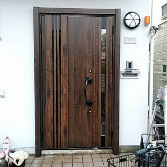 東京都大田区 玄関リフォーム カバー工法