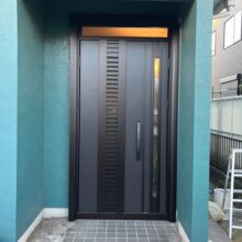玄関を一新！リモコンキーでラクラク開閉♪防犯性も格段に向上！～千葉県千葉市 T様～